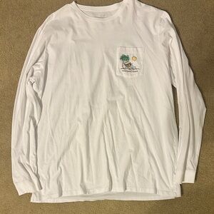 Vineyard Vines White Long Sleeve Tee